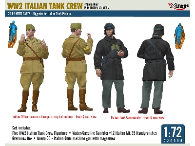 Ww2 Italian Tank Crew (Italian Army Tank Troops Soldiers) - zdjęcie 3