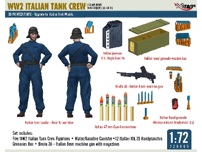 Ww2 Italian Tank Crew (Italian Army Tank Troops Soldiers) - zdjęcie 4
