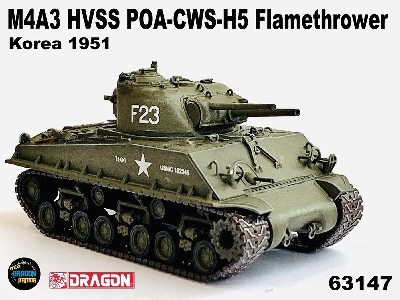 M4a3 Hvss Poa-cws-h5 Flamethrower Korea 1951 - zdjęcie 3