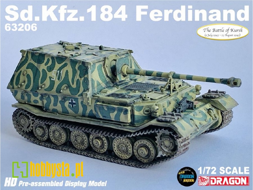 Sd.Kfz.184 Ferdinand S.Pz.Jg.Abt.654 - Kursk 1943 - zdjęcie 1 Sd.Kfz.184 Ferdinand S.Pz.Jg.Abt.654 - Kursk 1943 - zdjęcie 1