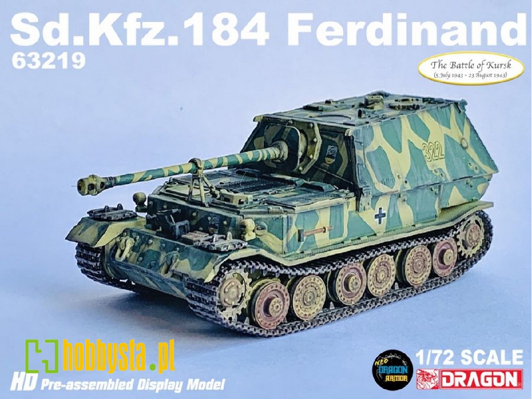 Sd.Kfz.184 Ferdinand S.Pz.Jg.Abt.653 - Kursk 1943 - Version 1 - zdjęcie 1 Sd.Kfz.184 Ferdinand S.Pz.Jg.Abt.653 - Kursk 1943 - Version 1 - zdjęcie 1