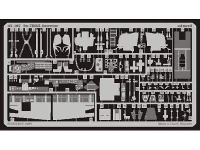  Su-7BKL interior 1/48 - Kovozavody Prostejov - blaszki - zdjęcie 1