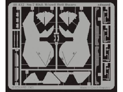  Su-7BKL wheel well doors 1/48 - Kovozavody Prostejov - blaszki - zdjęcie 1