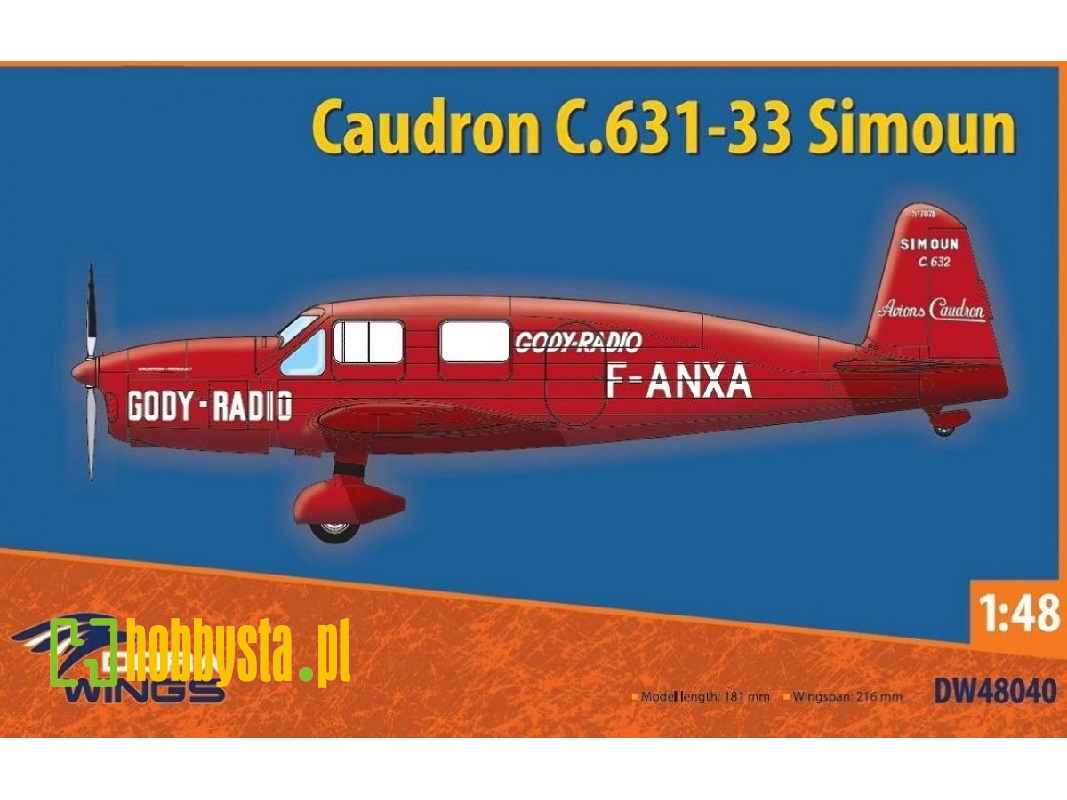 Caudron C.631/633 Simoun - zdjęcie 1 Caudron C.631/633 Simoun - zdjęcie 1