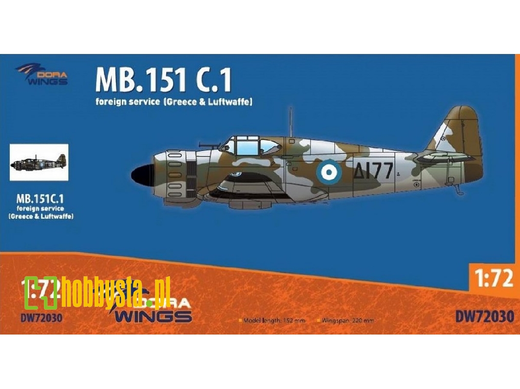 Mb.151 C.1 Foreign Service (Greece & Luftwaffe) - zdjęcie 1 Mb.151 C.1 Foreign Service (Greece & Luftwaffe) - zdjęcie 1