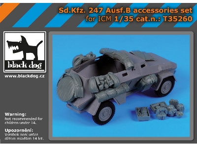 Sd.Kfz 247 Ausf B - Accessories Set (For Icm Kits) - zdjęcie 6