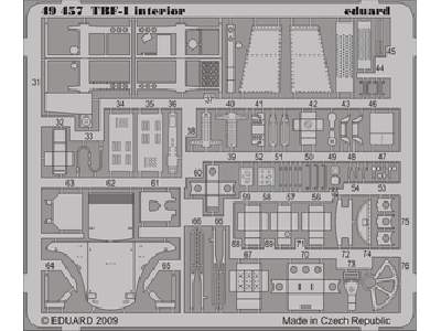  TBF-1 interior S. A. 1/48 - Hobby Boss - blaszki - zdjęcie 1