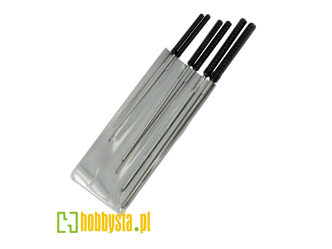 Precision Cutting Broach Set 1,2 - 3,0 Mm (6 Pcs) - zdjęcie 1 Precision Cutting Broach Set 1,2 - 3,0 Mm (6 Pcs) - zdjęcie 1