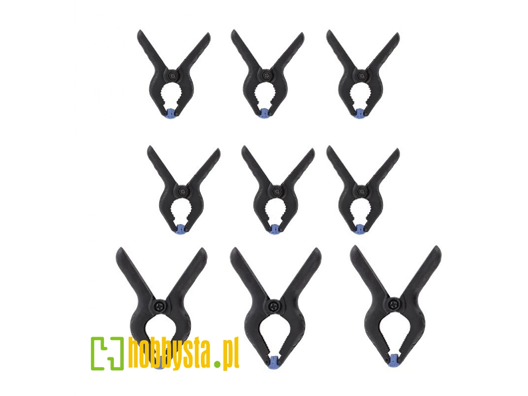 Nylon Grip Clamps Set (9 Pcs) - zdjęcie 1 Nylon Grip Clamps Set (9 Pcs) - zdjęcie 1