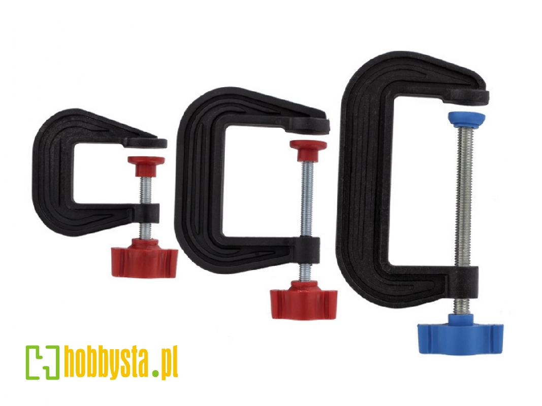 G-clamp Set - 25, 50 & 75 Mm (3 Pcs) - zdjęcie 1 G-clamp Set - 25, 50 & 75 Mm (3 Pcs) - zdjęcie 1