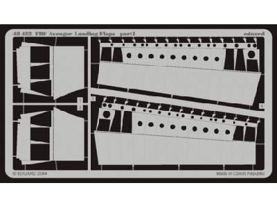  TBF landing flaps 1/48 - Accurate Miniatures - blaszki - zdjęcie 1