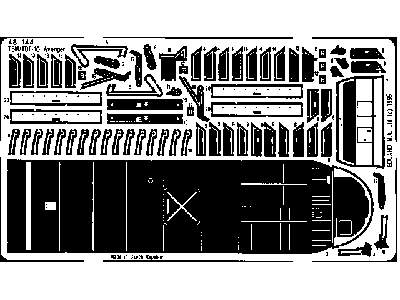  TBF/ TBM bomb bay 1/48 - Monogram - blaszki - zdjęcie 3