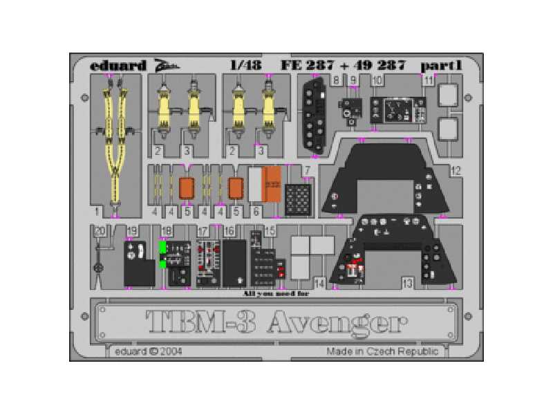 TBM-3 1/48 - Accurate Miniatures - blaszki - zdjęcie 1 TBM-3 1/48 - Accurate Miniatures - blaszki - zdjęcie 1