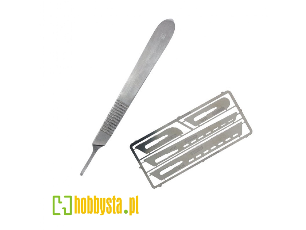 Precision Saw Set (0,12mm) With Scalpel Handle - zdjęcie 1