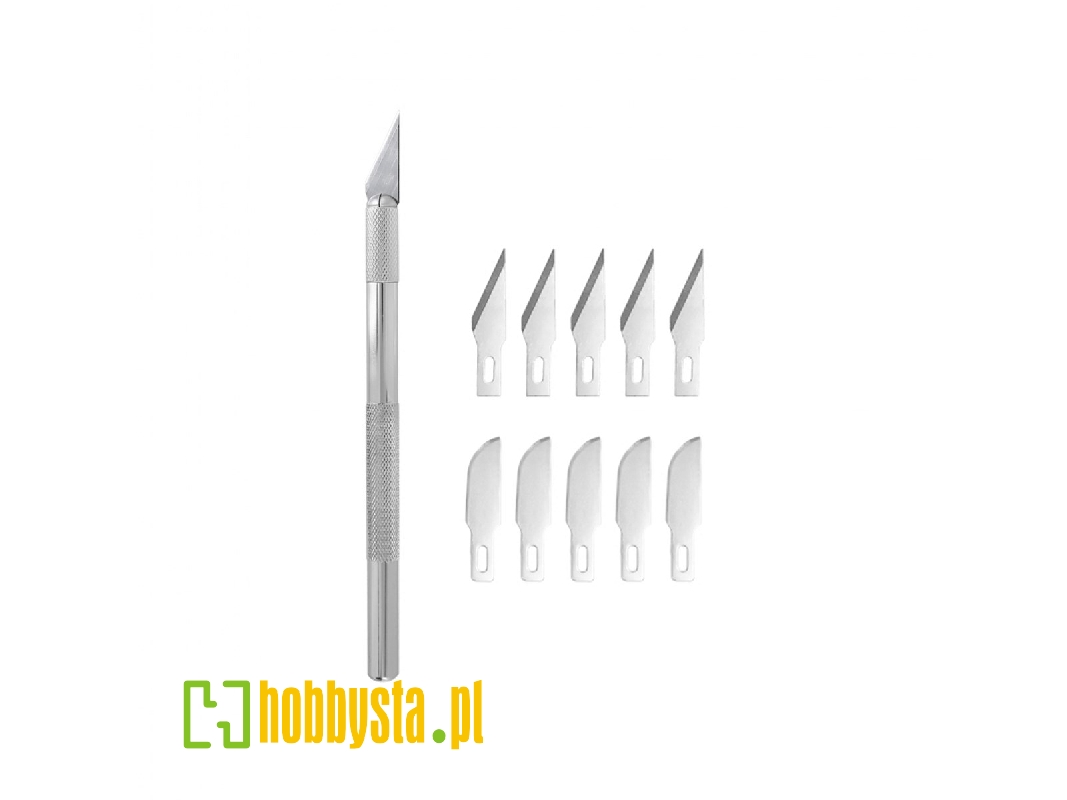 Classic Craft Knife #1 With 10 Blades (#10 / #11) - zdjęcie 1 Classic Craft Knife #1 With 10 Blades (#10 / #11) - zdjęcie 1