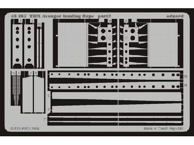  TBM landing flaps 1/48 - Accurate Miniatures - blaszki - zdjęcie 3