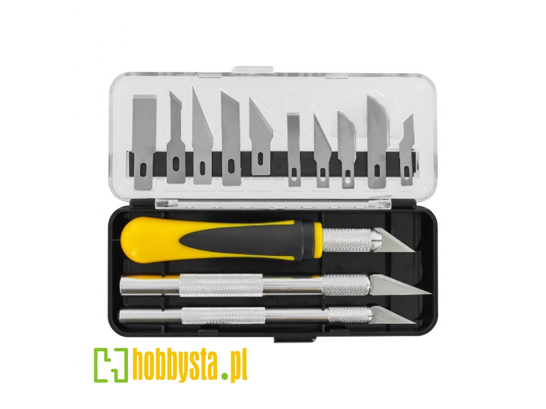 Precision Craft Knife Set (3 Knives And 13 Blades) - zdjęcie 1 Precision Craft Knife Set (3 Knives And 13 Blades) - zdjęcie 1
