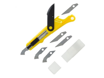 Plastic Cutter Scriber Tool & 5 Spare Blades - zdjęcie 1