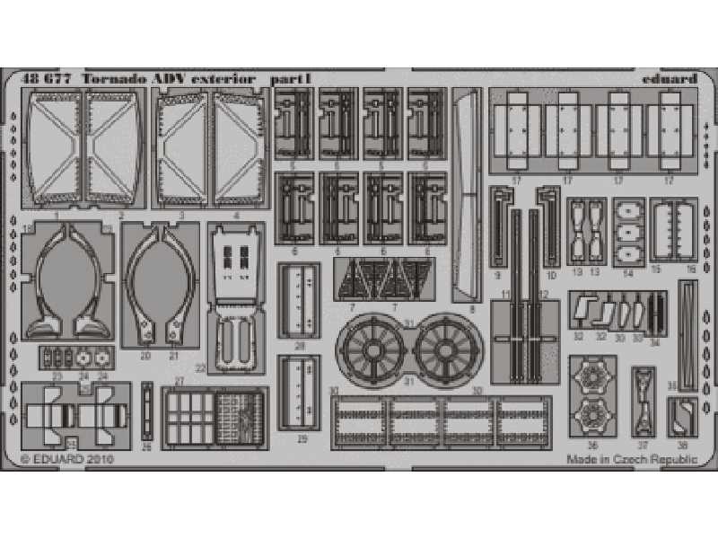 Tornado ADV exterior 1/48 - Hobby Boss - blaszki - zdjęcie 1 Tornado ADV exterior 1/48 - Hobby Boss - blaszki - zdjęcie 1