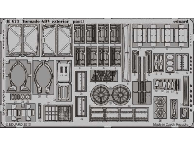  Tornado ADV exterior 1/48 - Hobby Boss - blaszki - zdjęcie 1