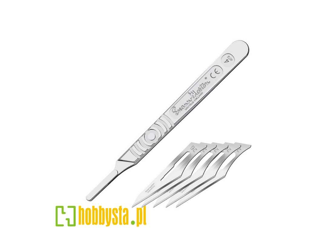 #4 Scalpel Handle & #26 Blades X 5 - zdjęcie 1 #4 Scalpel Handle & #26 Blades X 5 - zdjęcie 1