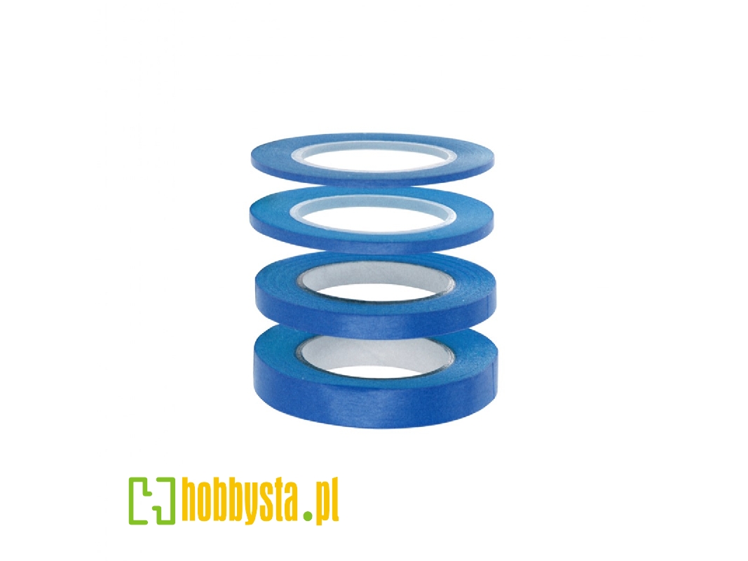 Flexible Masking Tape (1, 2, 3 & 6 Mm) Four Pack - zdjęcie 1 Flexible Masking Tape (1, 2, 3 & 6 Mm) Four Pack - zdjęcie 1