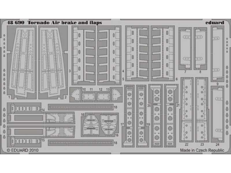  Tornado Air brake and flaps 1/48 - Hobby Boss - blaszki - zdjęcie 1