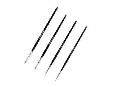 Fine Quality Pure Sable Brush Set (Size 000, 0, 2 & 3) - zdjęcie 1