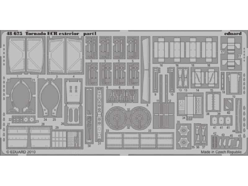  Tornado ECR exterior 1/48 - Hobby Boss - blaszki - zdjęcie 1