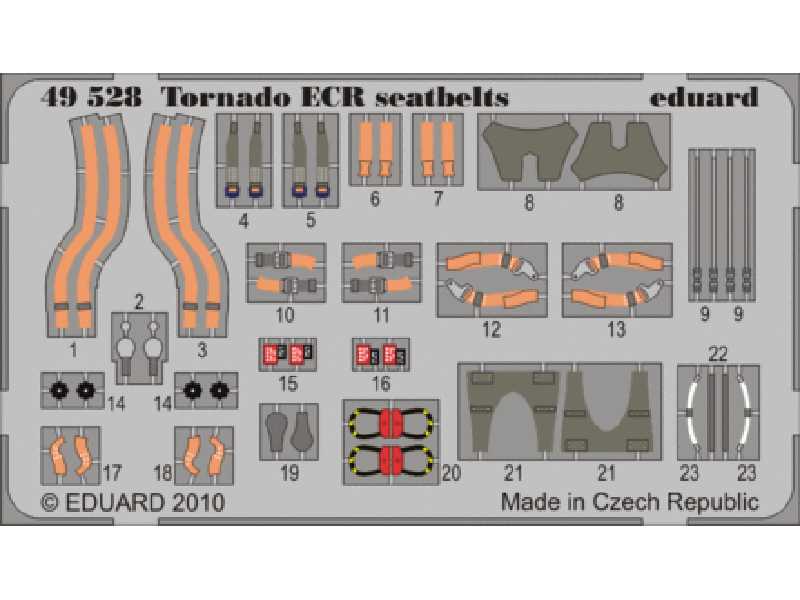 Tornado ECR seatbelts 1/48 - Hobby Boss - blaszki - zdjęcie 1 Tornado ECR seatbelts 1/48 - Hobby Boss - blaszki - zdjęcie 1