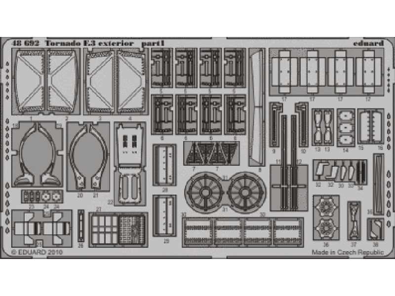  Tornado F.3 exterior 1/48 - Hobby Boss - blaszki - zdjęcie 1