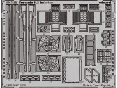  Tornado F.3 interior S. A. 1/48 - Hobby Boss - blaszki - zdjęcie 1