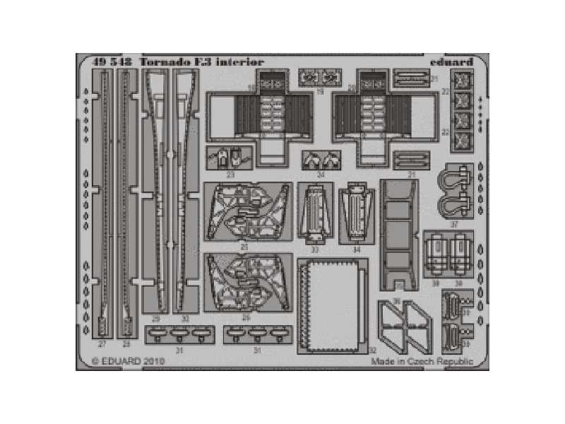 Tornado F.3 interior S. A. 1/48 - Hobby Boss - blaszki - zdjęcie 1 Tornado F.3 interior S. A. 1/48 - Hobby Boss - blaszki - zdjęcie 1