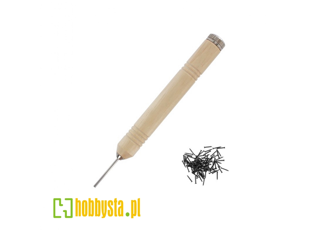 Pen Grip Pin Pusher With 100 Black Pins - zdjęcie 1