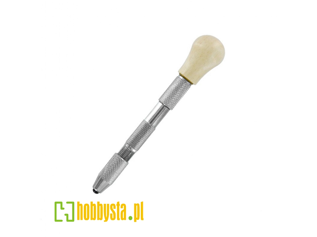 Pin Vice - Double Ended With Wood Swivel Top (0 - 2.9mm) - zdjęcie 1