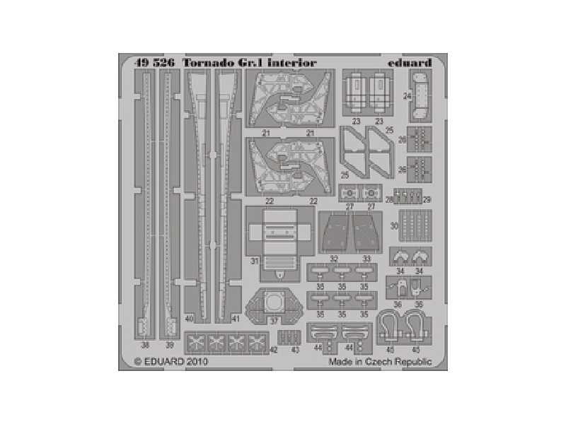  Tornado Gr.1 interior S. A. 1/48 - Hobby Boss - blaszki - zdjęcie 1