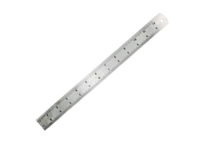 Scale Steel Ruler 12" - 1/12th And 1/24th Scale - zdjęcie 1