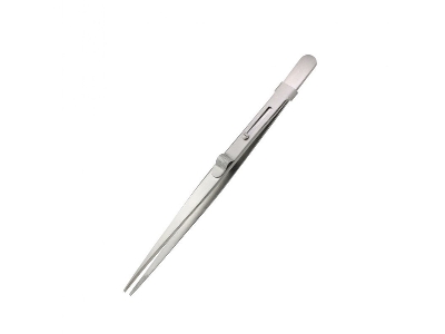 Fine Serrated Locking Tweezers - zdjęcie 1