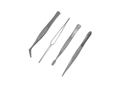 Stainless Steel Tweezers (4 Pcs) - zdjęcie 1