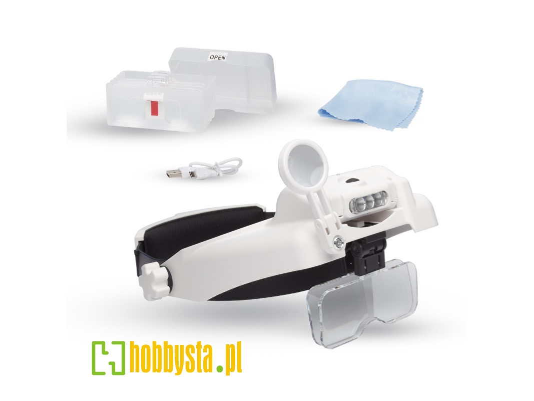 Professional Led Headband Magnifier With Bi-plate Magnification & Loupe - zdjęcie 1 Professional Led Headband Magnifier With Bi-plate Magnification & Loupe - zdjęcie 1