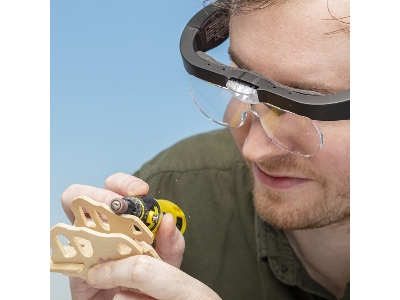 Pro Led Magnifier Glasses With 4 Lenses - zdjęcie 4