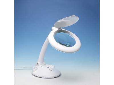 Led Magnifier Table Lamp With Organiser Base - zdjęcie 1