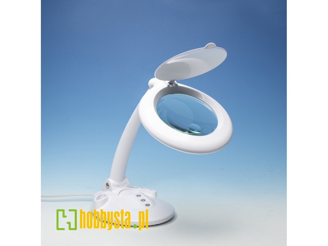 Led Magnifier Table Lamp With Organiser Base - zdjęcie 1 Led Magnifier Table Lamp With Organiser Base - zdjęcie 1