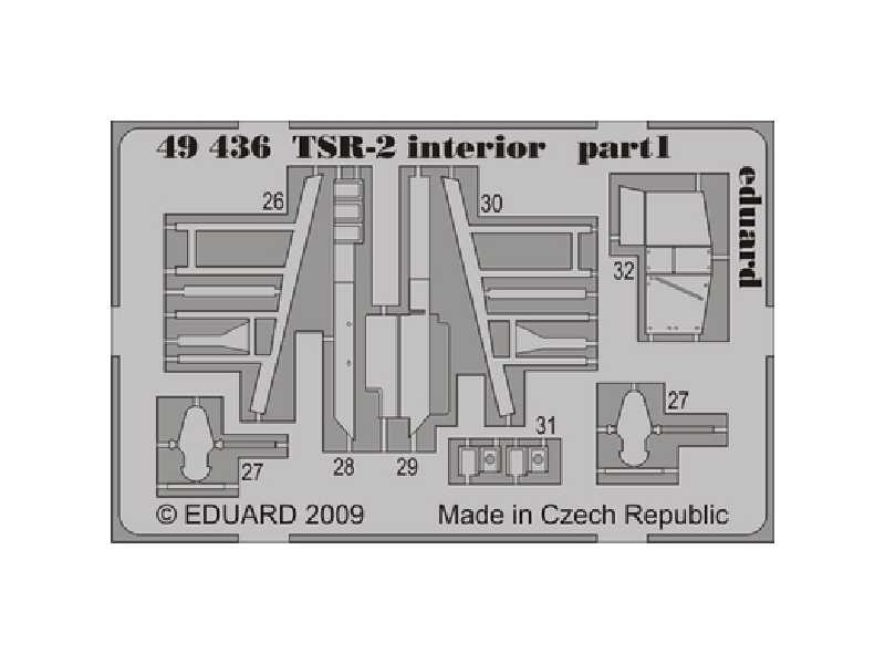  TSR-2 interior S. A. 1/48 - Airfix - blaszki - zdjęcie 1