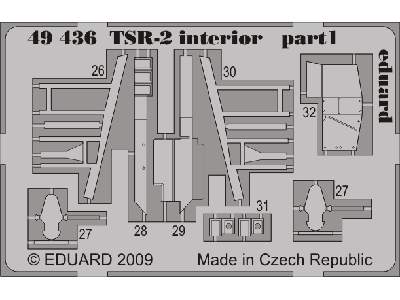  TSR-2 interior S. A. 1/48 - Airfix - blaszki - zdjęcie 2