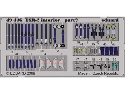  TSR-2 interior S. A. 1/48 - Airfix - blaszki - zdjęcie 3