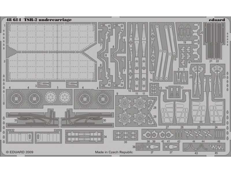  TSR-2 undercarriage 1/48 - Airfix - blaszki - zdjęcie 1