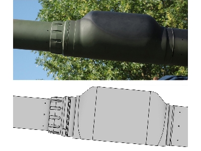 K2 Black Panther - Lufa Działa Hyundai Wia Cn08 120mm 55cal (Do Modelu Academy) - zdjęcie 24