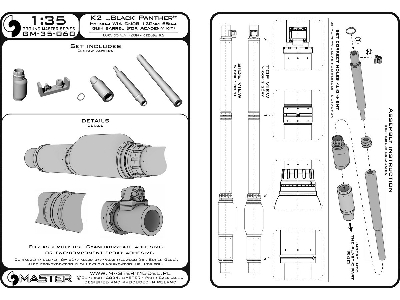 K2 Black Panther - Lufa Działa Hyundai Wia Cn08 120mm 55cal (Do Modelu Academy) - zdjęcie 28
