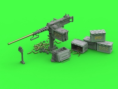 Browning M2hb .50 Cal (12,7mm) - Karabin Maszynowy Z Mocowaniem Czołgowym - Okres Ii Wś (Wczesna Kołyska M23 Z Wczesnym Zasob